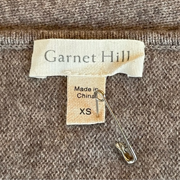 Garnet Hill Cashmere Lace-Trimmed Oversized Sweater - Picture 2 of 6